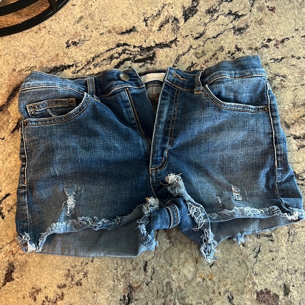 Altar’d State Distressed Denim Shorts